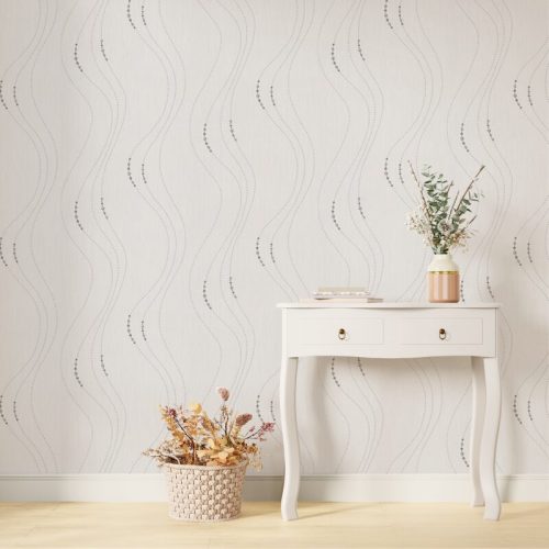 1457 papier peint intisse perlia coloris blanc