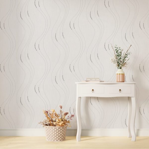 1457 papier peint intisse perlia coloris blanc