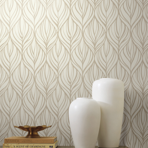 DT5081 york wallcovering candice olson after 8 palma wallpaper white gold room setting