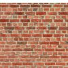 Papier peint panoramique intissé, photo d'un mur de brique rouge au style industriel, 250 cm X 270 cm