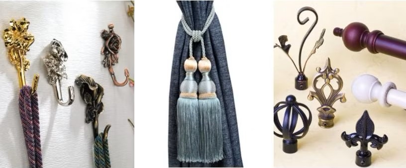 Classic pendaison Ball Rideau crochet Tassel embrasse l accessoire de Rideau moderne